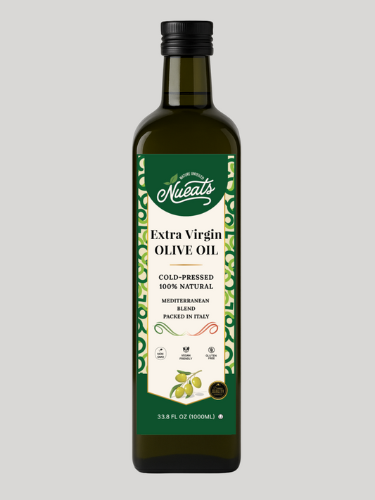 Extra Virgin Olive Oil, Cold-Pressed 100% Natural, Mediterranean Blend, Packed in Italy, 750ml/1000ml