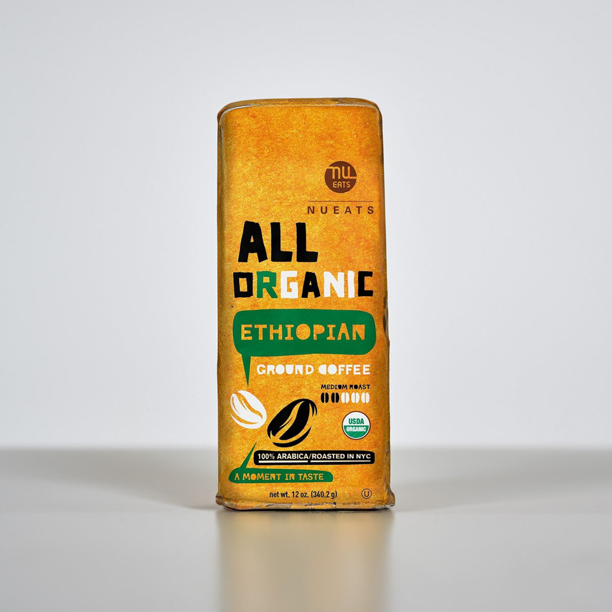 Organic Coffee, ETHIOPIAN - MEDIUM ROAST (K), 12oz, 2 packs