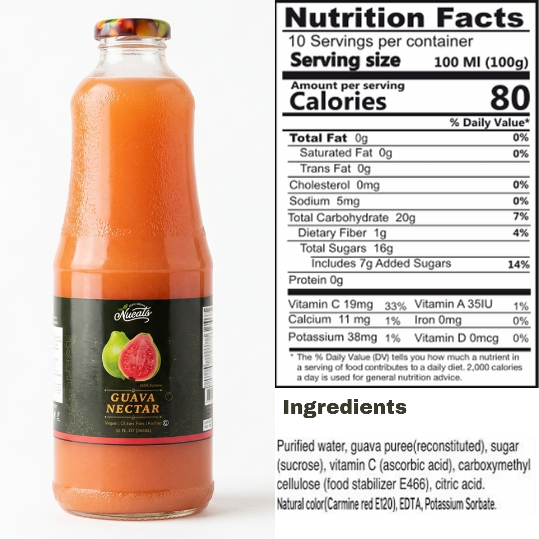 Fruit Nectar – Mango, Guava & Mango Carrot (32 fl oz)