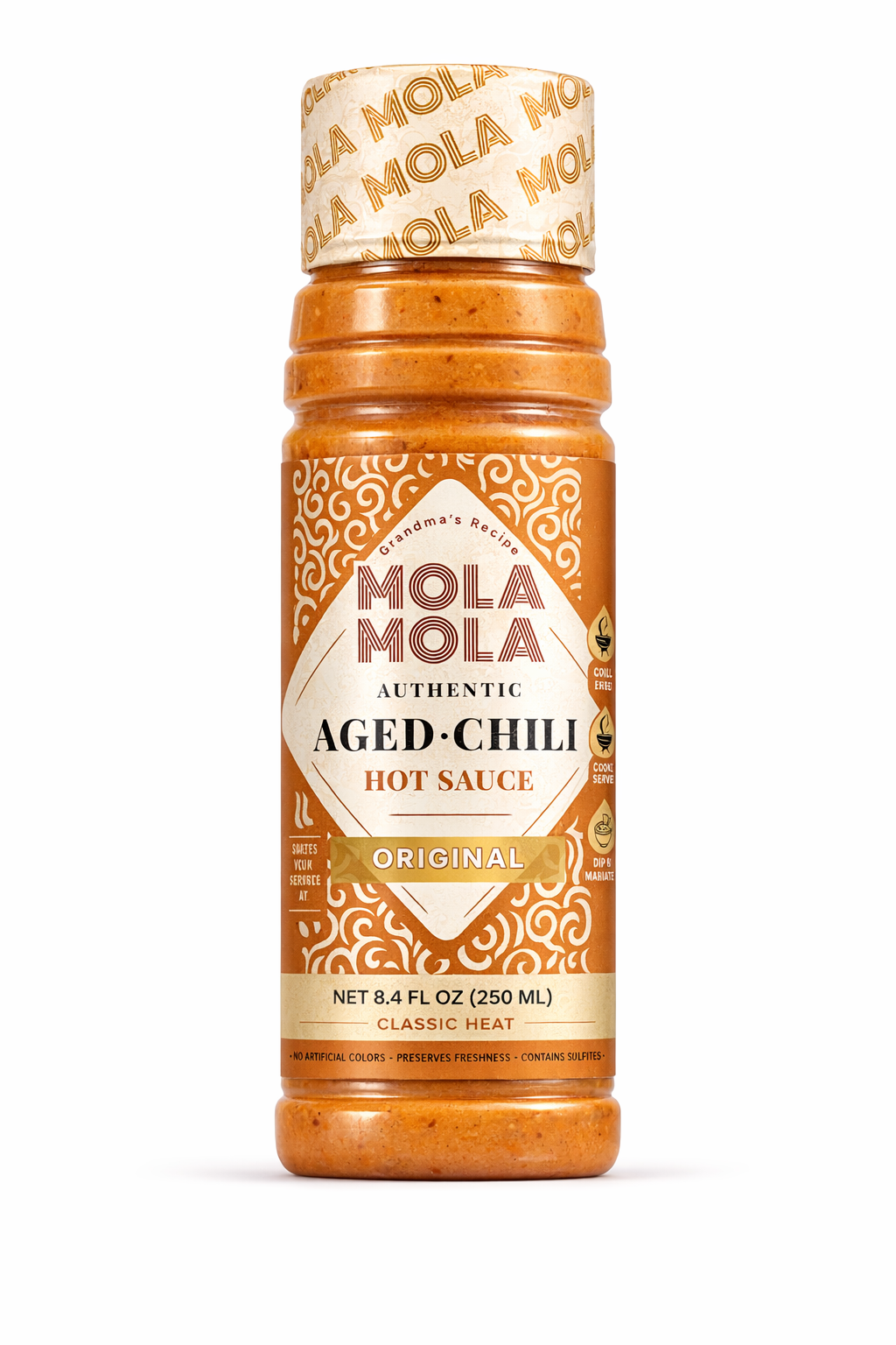 🔥 COMING SOON 🔥 Mola Mola, Aged Chili Hot Sauce, 250ml